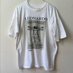 Vintage Leonardo single stitch xxl paper thin soft shirt art tee